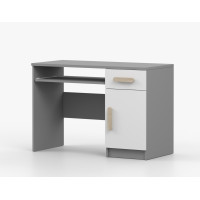Písací stôl SMYK - šedý/biely (viac variant)