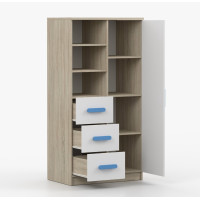 Regál SMYK - dub sonoma/biely (viac variant)