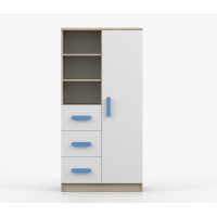 Regál SMYK - dub sonoma/biely (viac variant)