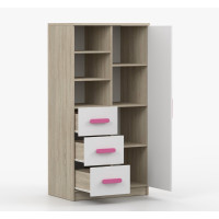 Regál SMYK - dub sonoma/biely (viac variant)