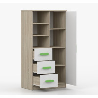 Regál SMYK - dub sonoma/biely (viac variant)