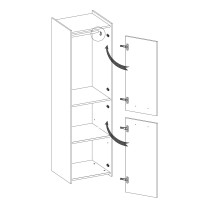 Šatníková skriňa MIRRAGE II