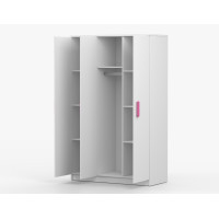 Šatníková skriňa SMYK 120 - biela (viac variant)