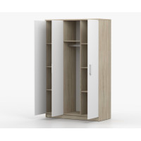 Šatníková skriňa SMYK 120 - dub sonoma/biela (viac variant)
