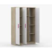 Šatníková skriňa SMYK 120 - dub sonoma/biela (viac variant)