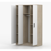 Šatníková skriňa SMYK 120 - dub sonoma/biela (viac variant)