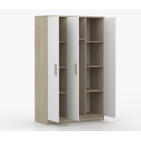 Šatníková skriňa SMYK 120 - dub sonoma/biela (viac variant)