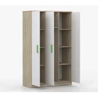 Šatníková skriňa SMYK 120 - dub sonoma/biela (viac variant)