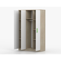 Šatníková skriňa SMYK 120 - dub sonoma/biela (viac variant)