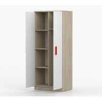 Šatníková skriňa SMYK 80 - dub sonoma/biela (viac variant)