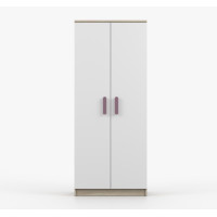 Šatníková skriňa SMYK 80 - dub sonoma/biela (viac variant)