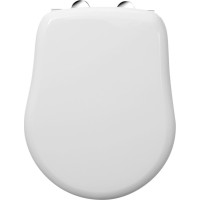 Kerasan RETRO WC sedátko Soft Close, biela/chróm 108801N