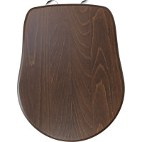 Kerasan RETRO WC sedátko Soft Close, orech/chróm 108840