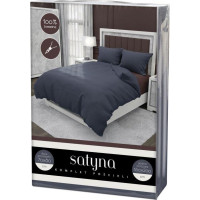 Posteľné obliečky FASHION - 160x200 cm - tmavo modré - bavlnený satén