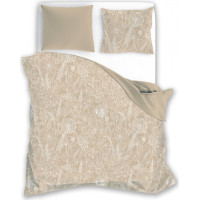 Bavlnené obliečky FASHION Lúčne kvety - béžové - 220x200 cm