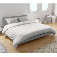 Bavlnené obliečky FASHION jednofarebné - biele - 220x200 cm