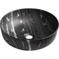 Sapho RONDEA keramické umývadlo na dosku Ø 41cm, carnico mramor AR445CM