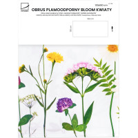 Veľkonočný obrus BLOOM Kvety - 130x180 cm - biely