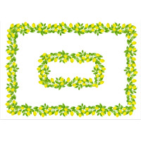 Dekoračný obrus LIMONE Citróny - 130x180 cm - biely