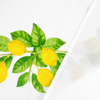 Dekoračný obrus LIMONE Citróny - 130x180 cm - biely