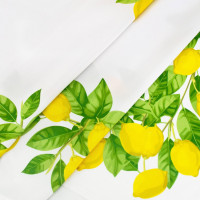 Dekoračný obrus LIMONE Citróny - 130x180 cm - biely