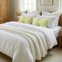 Dekoračný vankúš GLAM 30x50 cm - károvaný zelený