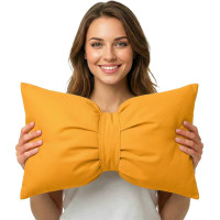 Dekoračný vankúš GLAM 30x50 cm - žltý