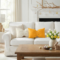 Dekoračný vankúš GLAM 30x50 cm - žltý