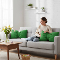 Dekoračný vankúš GLAM 30x50 cm - zelený