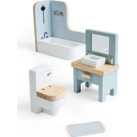Bigjigs Toys Drevený nábytok do domčeka pre bábiky Kúpeľňa