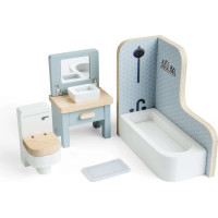 Bigjigs Toys Drevený nábytok do domčeka pre bábiky Kúpeľňa