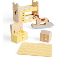 Bigjigs Toys Drevený nábytok do domčeka pre bábiky Detská izba