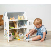 Bigjigs Toys Drevený nábytok do domčeka pre bábiky Detská izba