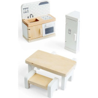 Bigjigs Toys Drevený nábytok do domčeka pre bábiky Kuchyňa