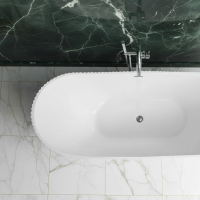 Voľne stojaca akrylátová vaňa Rea ATENA 170x73 cm - biela