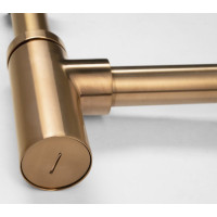 Sapho Umývadlový sifón 5/4", odpad 32mm, okrúhly, meď mat SI521