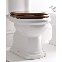 Kerasan RETRO WC sedátko Soft Close, orech/chróm 108840