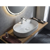 Isvea SINTESI keramické umývadlo na dosku, 60x40cm, biela 10SI65060