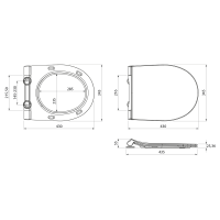 Isvea ABSOLUTE WC sedátko, Soft Close, Easy Take, biela 40R10200I