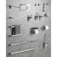 Sapho Držiak toaletného papiera s poličkou, chróm UN1197C