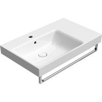 GSI NUBES keramické umývadlo 80x50cm, s odkladacou plochou vpravo, biela ExtraGlaze 9629111