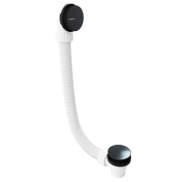 Polysan Vaňová súprava bez napúšťania, click-clack, dĺžka 1200mm, zátka 72mm, gun metal 71858.60