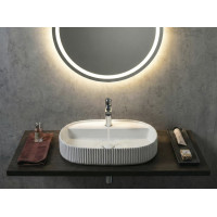 Isvea SINTESI keramické umývadlo na dosku, 60x40cm, biela 10SI65060