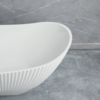 Voľne stojaca akrylátová vaňa Rea ATENA 170x73 cm - biela