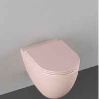 Isvea INFINITY závesná WC misa, Rimless, 36, 5x53cm, ružová Salmon 10NF02005-2S