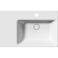 GSI NUBES keramické umývadlo 80x50cm, s odkladacou plochou vľavo, biela mat 9630109