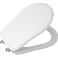 Kerasan RETRO WC sedátko Soft Close, biela/chróm 108801N