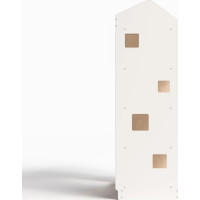 BusyKids Šatníková skriňa biela