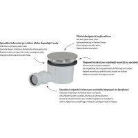 Polysan Vaničkový sifón, priemer 90mm, DN40, krytka zlato 17911G