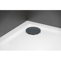 Polysan Vaničkový sifón, priemer 90mm, DN40, krytka gun metal 17911GM